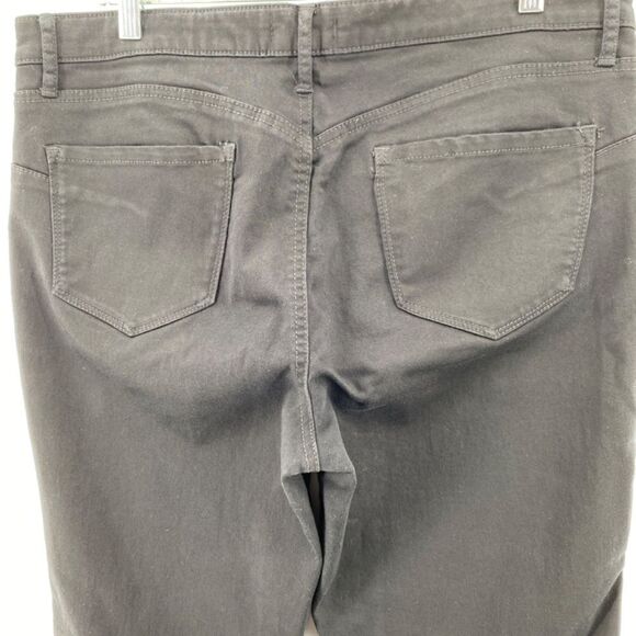 Reitmans R Jeans Womens Size 33 Black Denim 5 Pocket Slim Ankle Fit Stretch - Picture 8 of 13